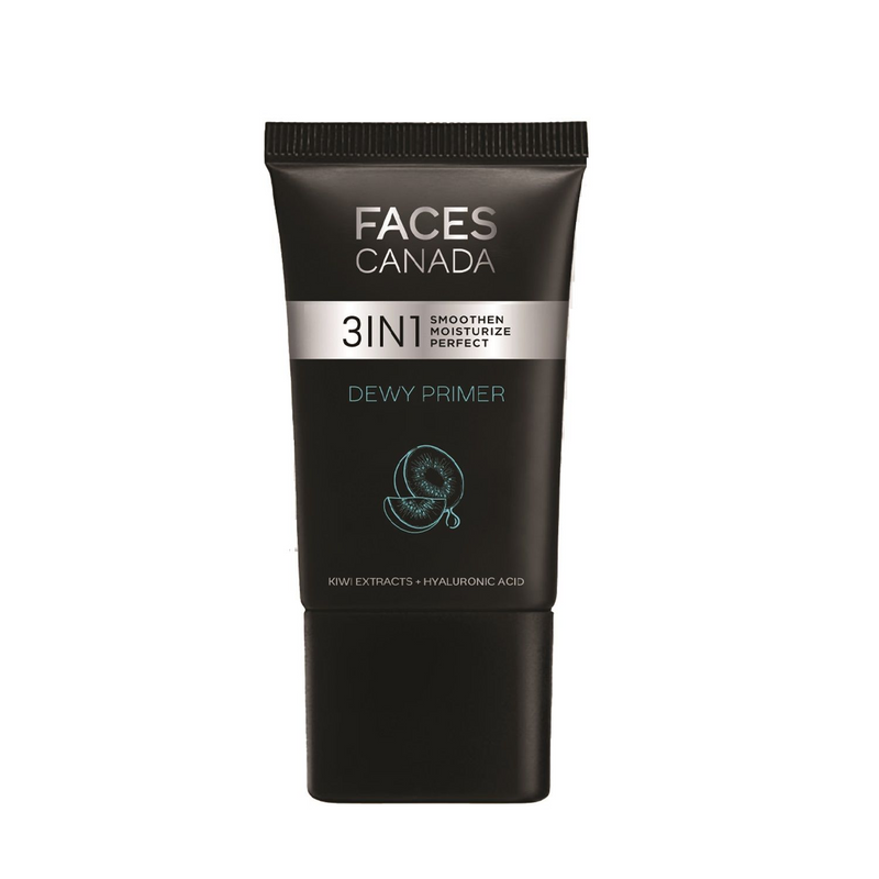 FACES CANADA 3 IN 1 SMOOTHEN MOISTURIZE PERFECT DEWY PRIMER KIWI EXTRACTS + HYALURONIC ACID