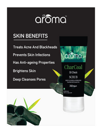 AROMA KEAFS CHARCOAL OIL CHECK SCRUB 120G