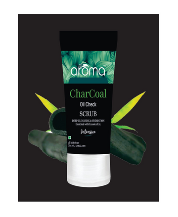 AROMA KEAFS CHARCOAL OIL CHECK SCRUB 120G