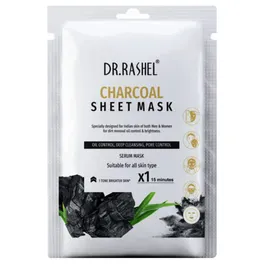 DR RASHEL CHARCOAL SHEET MASK OIL CONTROL DEEP CLEANSING PORE CONTROL SERUM MASK