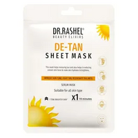 DR RASHEL DE-TAN SHEET MASK IMPROVE SKIN TONE FIGHT TAN REJUVENATE DULLNESS SERUM MASK