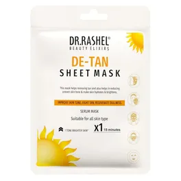 DR RASHEL DE-TAN SHEET MASK IMPROVE SKIN TONE FIGHT TAN REJUVENATE DULLNESS SERUM MASK