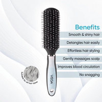 Vega Flat Hair Brush - E39-FB