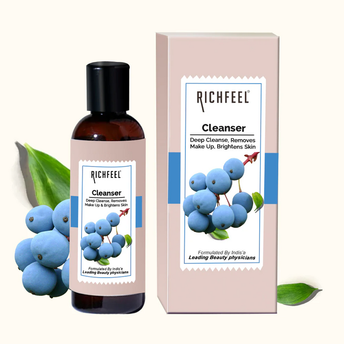 RICHFFEL NATURAL CLEANSER DEEP CLEANSES REMOVER MAKE UP BRIGHTENS SKIN 100ML