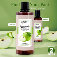 RICHFEEL NATURAL GREEN APPLE SHAMPOO FOR DRY DAMAGED & LIFELESS HAIR 500ML
