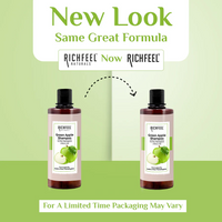 RICHFEEL NATURAL GREEN APPLE SHAMPOO FOR DRY DAMAGED & LIFELESS HAIR 500ML