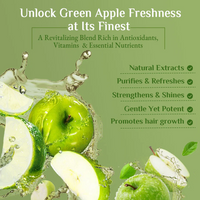 RICHFEEL NATURAL GREEN APPLE SHAMPOO FOR DRY DAMAGED & LIFELESS HAIR 500ML