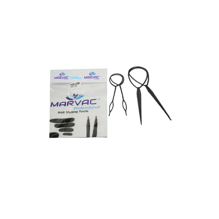 MARVAC PROFESSIONAL Hair Loop Tool for Ponytail & Twist Styling