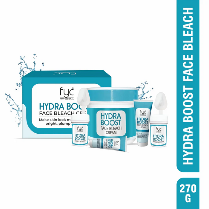 FYC Hydraboost Face Bleach Cream – Instant Glow, Gentle Whitening & Deep Hydration Formula for Radiant Skin (270g)