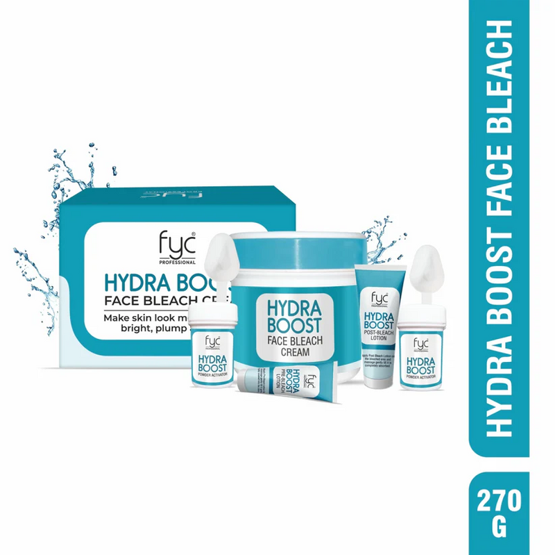 FYC Hydraboost Face Bleach Cream – Instant Glow, Gentle Whitening & Deep Hydration Formula for Radiant Skin (270g)