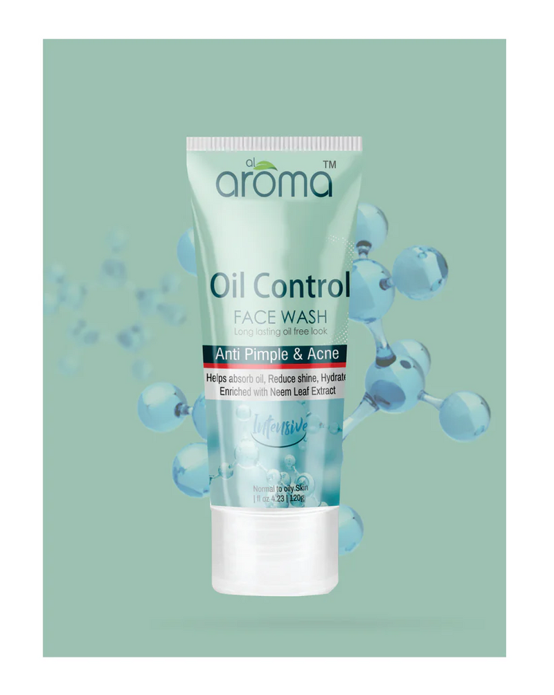 AROMA OIL Oil Control Face Wash – Deep Cleansing Formula for Oily & Acne-Prone Skin