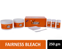 Olivia De Tan Bleach | With Activated Carbon & Booster | Removes Tan ,Impurities , Blackheads & Whiteheads | Fades Facial Hair | Evens Skin Tone | Enhances Complexion | Safe for All Skin Types | 362g ( BUY SHINER GET FAIRNESS FREE )