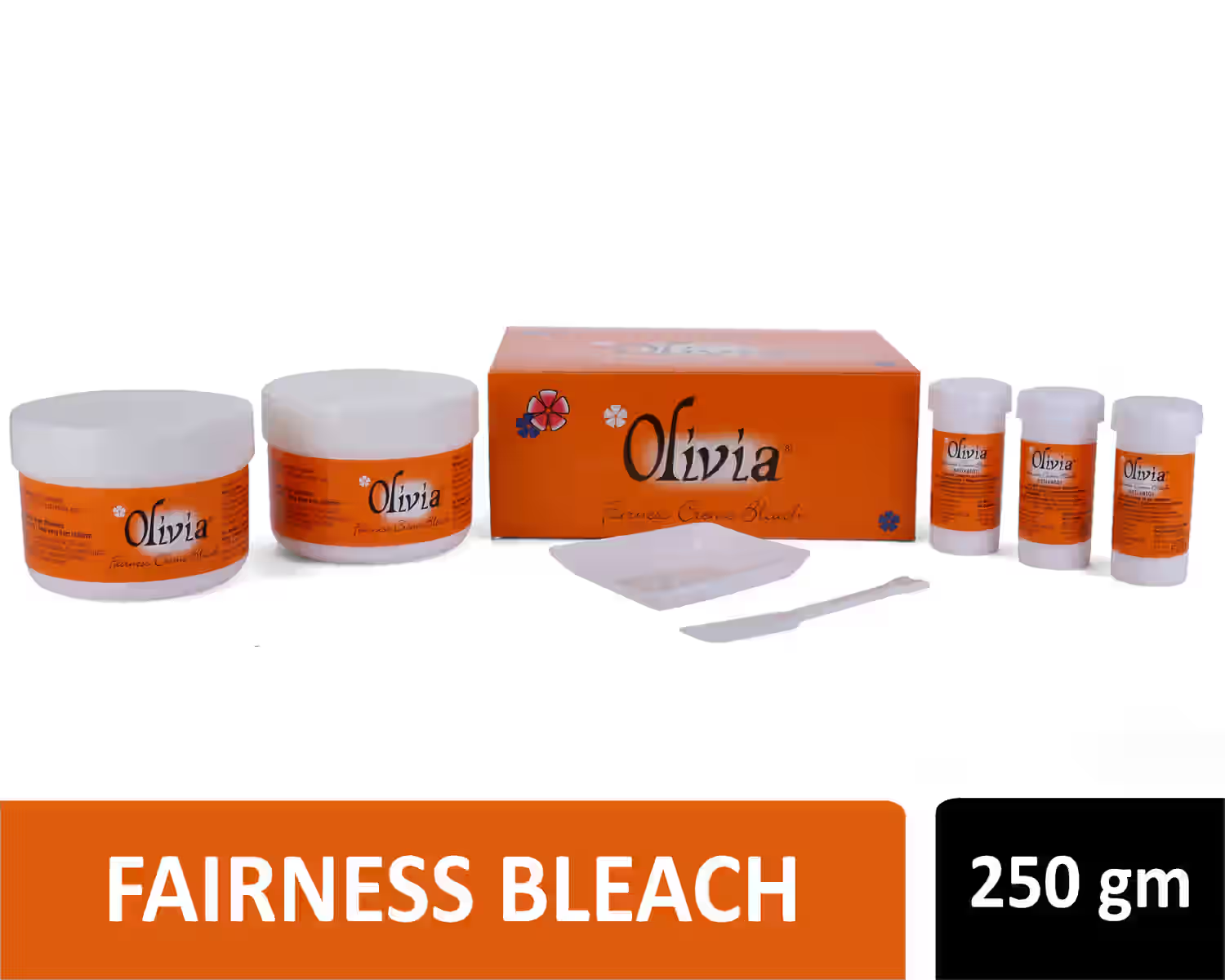 Olivia Shiner Bleach | With Diamond Dust & Shiner Booster | Sparkling Glow | Enhances Skin Tone | Fades Facial Hair | Revitalizes Radiance | Gentle & Safe for All Skin Types | 362g ( BUY SHINER GET FAIRNESS FREE )