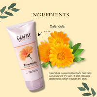 RICHFEEL NATURAL CALENDULA ANTI ACNE FACE WASH 100G