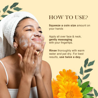 RICHFEEL NATURAL CALENDULA ANTI ACNE FACE WASH 100G