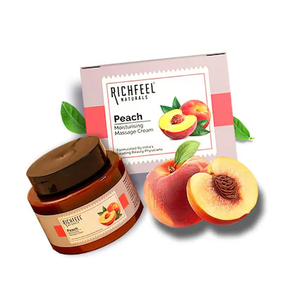 RICHFEEL NATURAL PEACH MOISTURISING MASSAGE CREAM 100G