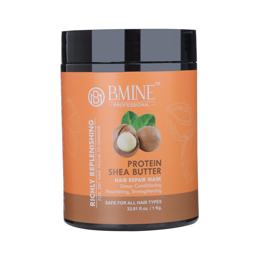 BMINE Shea Butter Protein Hair Mask For Smooth and Strong Hair- 1000 ML
