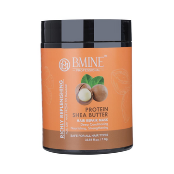 BMINE Shea Butter Protein Hair Mask For Smooth and Strong Hair- 1000 ML