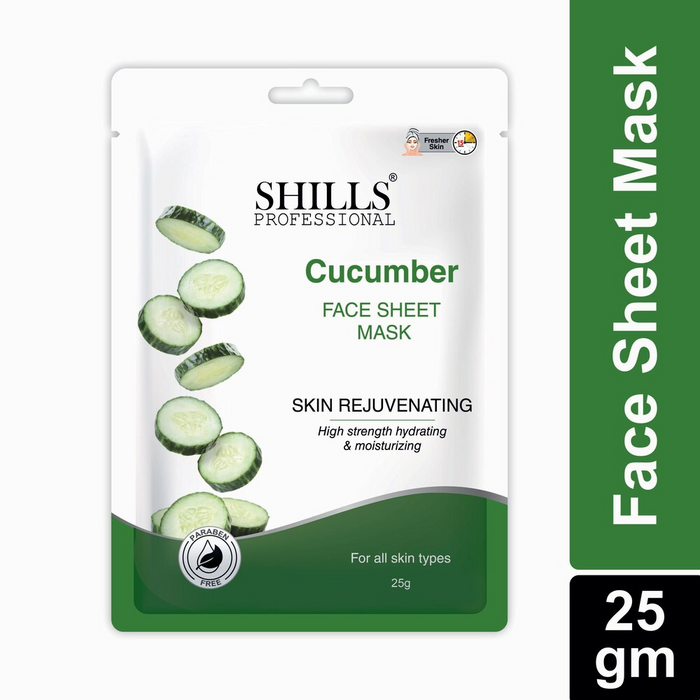SHILLS PROFESSIONAL CUCUMBER FACE SHEET MASK