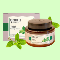 RICHFEEL Naturals Tulsi Healing Massage Cream - 500g