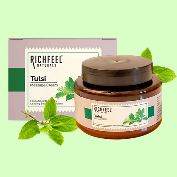 RICHFEEL Naturals Tulsi Healing Massage Cream - 500g